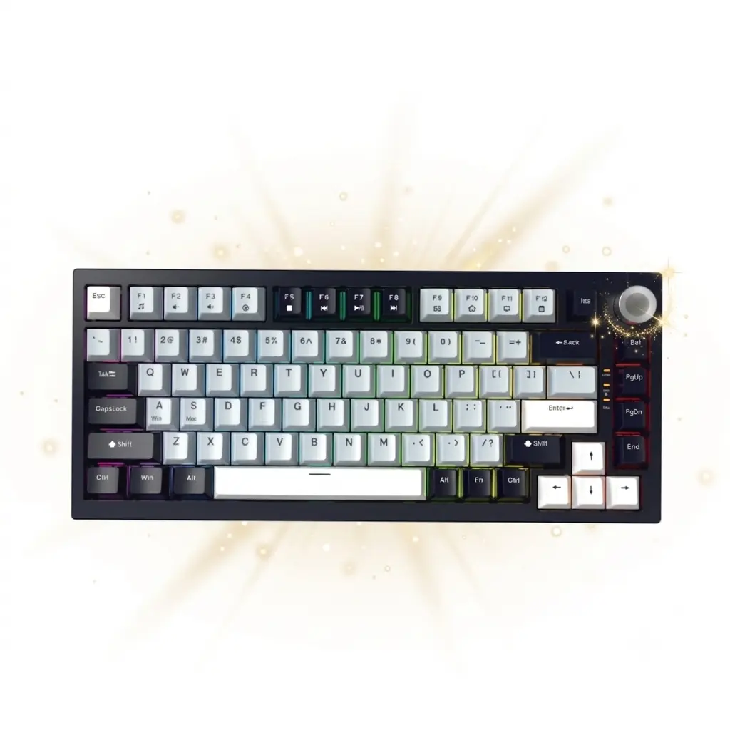 The JEDEL KL81 RGB Mechanical Gaming Keyboard is a compact and high-performance keyboard designed for gamers, programmers, and everyday computer users who want the precision of mechanical switches in a space-saving layout. This keyboard features an 82-key compact design, providing essential functionality while saving desk space compared to full-size keyboards. Despite its smaller form factor, the keyboard maintains excellent usability for both gaming and productivity tasks. One of the standout features of the KL81 is its hot-swappable Drinkey mechanical switches, allowing users to easily replace switches without soldering. Each switch is rated for up to 50 million keystrokes, ensuring long-term durability and reliable performance. The keyboard includes rainbow RGB lighting with 11 lighting modes, enabling users to customize their gaming setup with vibrant effects and improved visibility in low-light environments. It also supports full anti-ghosting, ensuring accurate input even when multiple keys are pressed simultaneously—an essential feature for competitive gaming and fast typing. With its durable build quality, two-tone injection-molded keycaps, and stable wired USB connection, the JEDEL KL81 offers both reliability and style. The 1.5-meter PVC-coated cable provides stable connectivity and long-lasting durability.